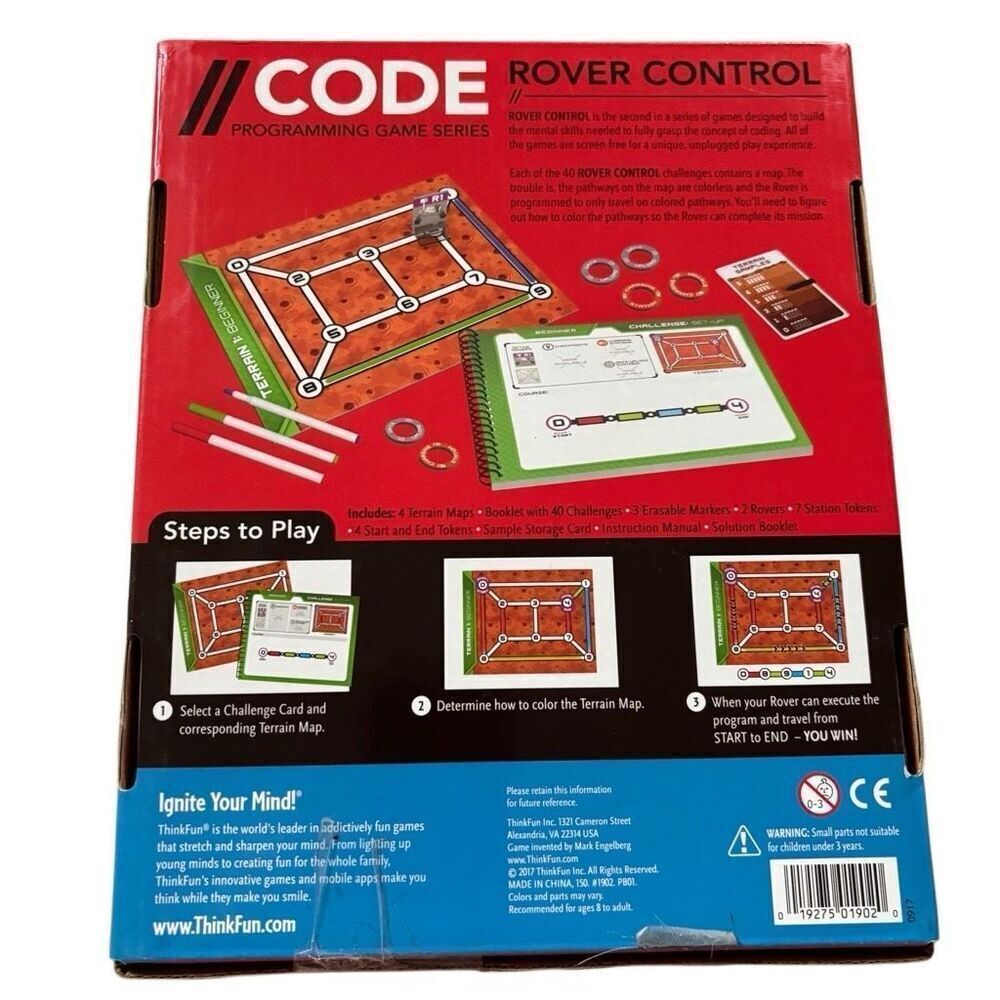 ThinkFun Code Programming Game Rover Control *New, Open Box* - Picture 4 of 4